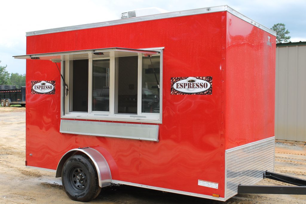 7 x 12 Espresso Trailer – LITE Series NO WAITING! AVAILABLE NOW!